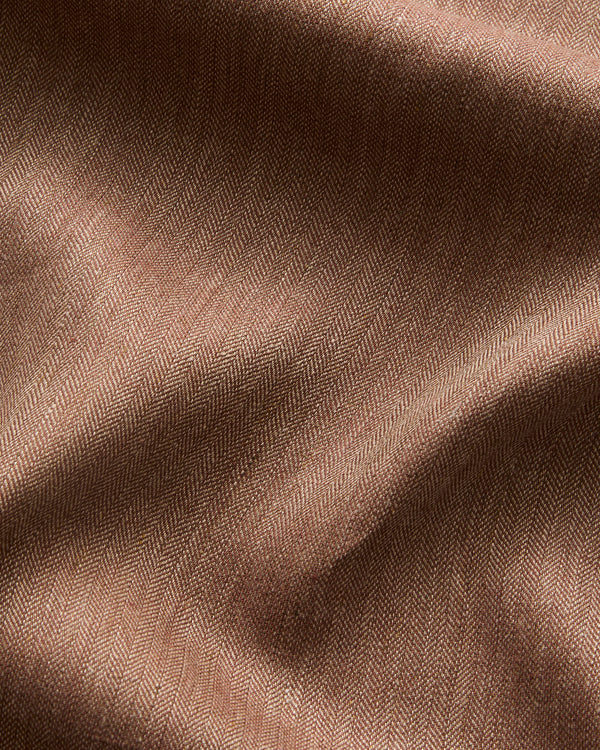 Irish Rustic Linen Herringbone
