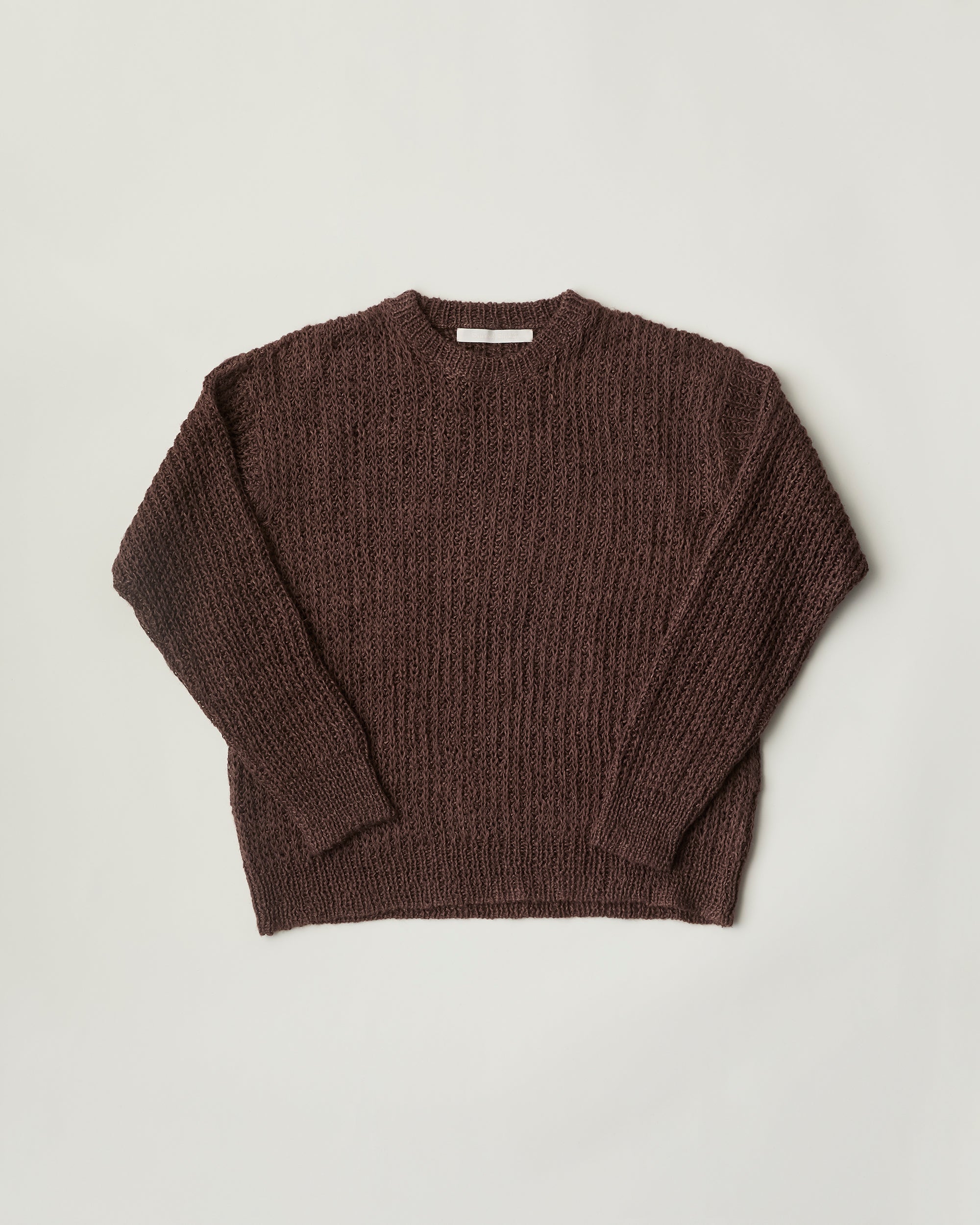 Samuel Snider - Unisex Fisherman's Sweater in Italian Hemp Redwood
